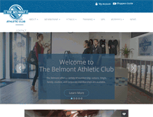 Tablet Screenshot of belmontathleticclub.com